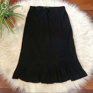 New🌿Black Stretchy MIDI Skirt